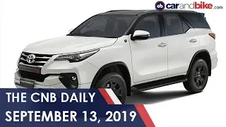 Toyota Fortuner TRD | TVS Jupiter Grande | Kawasaki Ninja 400