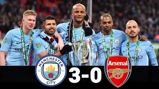 Manchester city 3-0 Arsenal | Extended Highlight and goal (Carabao Cup Final -2018)