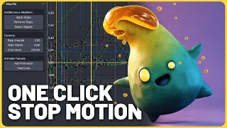 Stop Motion Animation in One Click! New Free Blender 3D Addon!