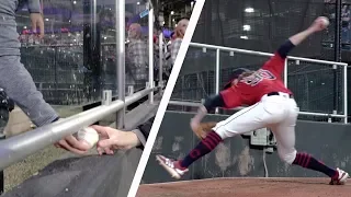 CRAZY ACCESS to the Indians bullpen at Progressive Field