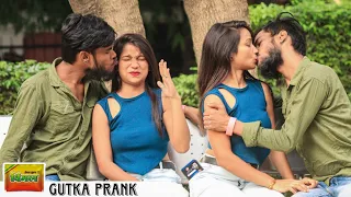 गुटका खाकर लिया चुम्मा || Real Kissing Prank || Ashish Panday