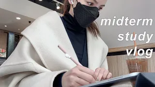 productive midterm week of a computer science student (in person!!) ❄️ STUDY VLOG