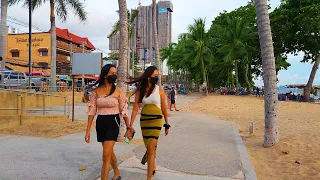 Pattaya Jomtien Beach Walk on Saturday - 02 October 2021 Thailand
