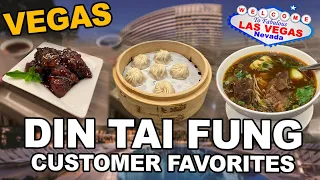 Customer's Favorites at "Ding Tai Fung". ARIA Las Vegas