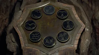 Resident Evil 4 Remake- Chapter 4 - Cave Shrine Murals Puzzle Solution and Church Las Plagas Symbol