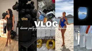 vlog: turning 30! birthday dinner party prep, vacation & lots of celebrating