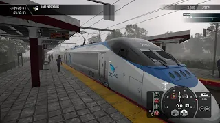 Train Sim World 4 acela Amtrak express PS5 gameplay