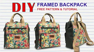 DIY - How to make Framed Backpack - Tutorial Cara Membuat Ransel dengan kawat bingkai - Bag Making