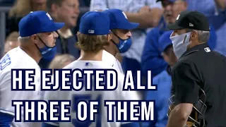 Ángel Hernández ejects three Royals in one inning, a breakdown