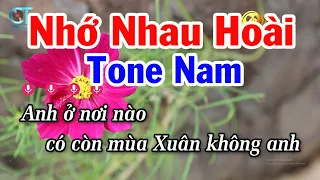 Karaoke Nhớ Nhau Hoài Tone Nam Am | Nhạc Sống Mới | Karaoke Tuấn Cò
