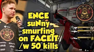 ENCE suNny smurfing ON FACEIT with 50 kills | Nuke | CSGO | POV