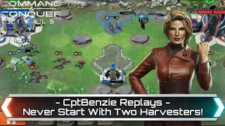 Never Start With Two Harvesters! - Captain Benzie Replays | Command and Conquer Rivals