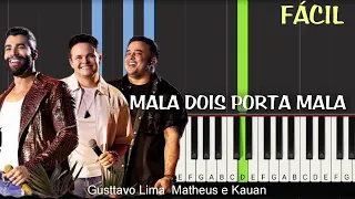 Gusttavo Lima  Matheus e Kauan - Mala dos Porta Mala Piano Tutorial Fácil