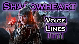 BG3 Voice Lines: Shadowheart (part 1)