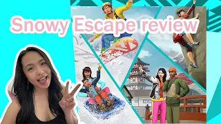 Snowy Escape expansion pack review ❄️ | Sims 4