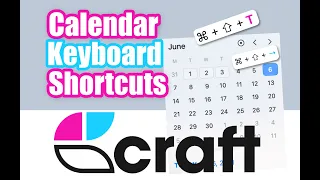 Keyboard Shortcuts in Craft’s Calendar View w/ Keyboard Maestro