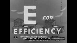 1950 CHEVROLET AUTOMOBILE PROMO FILM  'E FOR EFFICIENCY' 88564