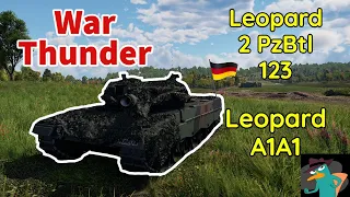 WarThunder - Leopard 2 PzBtl 123 & Leopard A1A1 - Gameplay /Full HD/