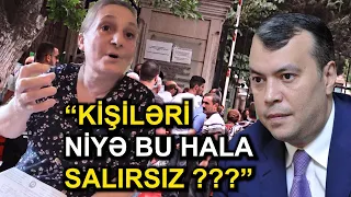 "Sahil Babayev bizim kişiləri niyə bu hala salır?, OĞUL LAZIMDIR E GƏLİB ÇƏKSİN"-Sumqayıtda ETİRAZ