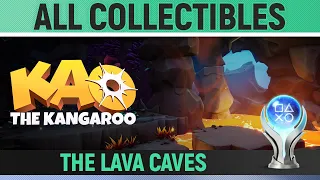 Kao the Kangaroo – The Lava Caves – All Collectibles 🏆 Kao Letters, Crystals, Scrolls, Heart Pieces