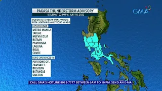 Weather update as of 3:35 PM (July, 18, 2022) | 24 Oras News Alert