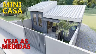 Casa pequena e confortável | KITNET COM TERRENO PEQUENO