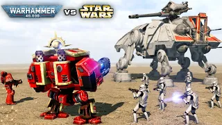 Space Marines vs Clone Troopers - Warhammer 40k vs Star Wars | Cinematic Battle