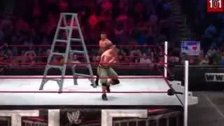 John cena vs randy ortan full match at TLC