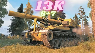 T92 HMC  6K Damage & T92 HMC  7K Damage Arty World of Tanks Replays ,WOT tank games