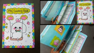 how to make 10 paper games / handmade gaming book / diy game book