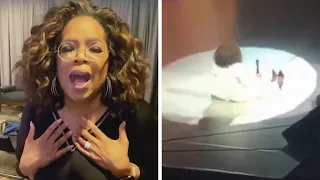 Oprah REACTS to Onstage Fall