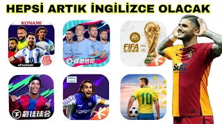 efootball mobile FİFA MOBİLE Vive Le Football ÇİN VERSİYONU GİBİ  OYUNLARI İNGİLİZCE OYNAYACAĞIZ