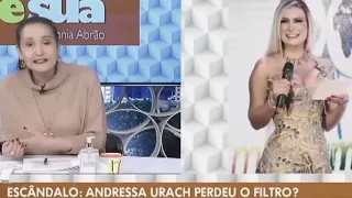 SÔNIA ABRÃO FICA CHOCADA COM DECLARAÇÃO DE ANDRESSA URACH E FILHO