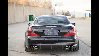 Mercedes Benz SL55 AMG custom exhaust preview... Cold start, revs, tunnel runs!