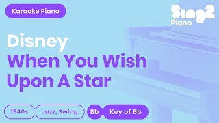 When You Wish Upon A Star - Pinocchio | Cliff Edwards (Karaoke Piano)