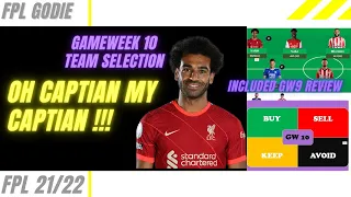 FPL GAMEWEEK 9 RECAP AND GW10 TRANSFER TIPS! | Buy, Hold, Sell  | Fantasy Premier League  2021/22