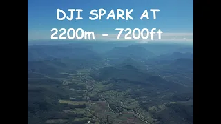 DJI Spark Max height - 2212m - (7200feet) - Long vertical
