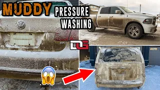 Cleaning The DIRTIEST Vehicles! | Satisfying Muddy Pressure Washing | The Detail Geek 2