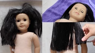 Fixing up an old AG doll!