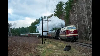 118 552 und 38 2460 mit Sonderzug Cottbus - Görlitz