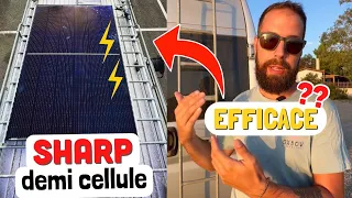 TEST & RETOUR panneau solaire SHARP demi cellule 400W / 420W monocristallin (NU-JC400B)