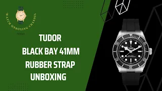 2024 Tudor Black Bay 41mm Black Rubber Strap - Unboxing