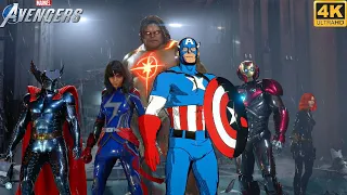 The Avengers of The Multiverse vs MODOK #3 - Marvel's Avengers Game 4K 60FPS