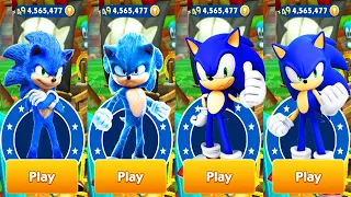 Sonic Dash - Sonic vs Movie Sonic defeat All Bosses Zazz Eggman - All Characters Unlocked