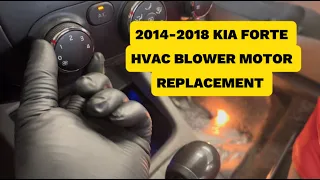 HOW TO REPLACE HVAC BLOWER MOTOR ON 2014-2018 KIA FORTE.