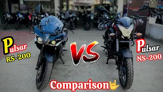 2024 Model Bajaj Pulsar RS 200 Vs Pulsar Ns 200 Details Comparison | Pulsar Rs 200 Vs Ns 200