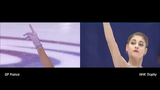 Alena Kostornaia SP at GP France vs NHK Trophy 2019 | Алёна Косторная КП Гран-При 2019