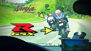 Audi R8 Vs Ninja ZX 10 R & Suzuki Gsx R 1000