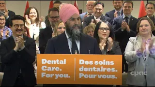 NDP Leader Jagmeet Singh addresses his caucus – March 29, 2023