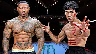 BRUCE LEE VS RIO JR *INSANE WAR*😱🔥😰 (EA SPORTS UFC 4) UFC KNOCKOUTS | BRUCE LEE FIGHT | UFC 2023